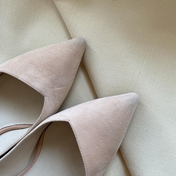 Armani Ballet Pink Suede Flats, size 38.5 - Picture 8 of 9